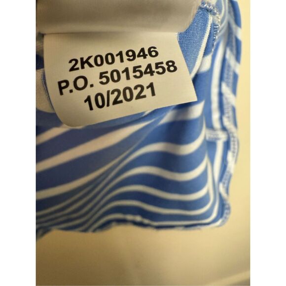 Vineyard Vines 2K001946 - 1/4 Zip Blue & White Stripe Sankaty Shep Shirt Womens - Picture 3 of 5